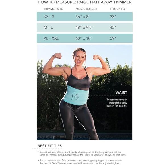 Sports Research Sweet Sweat Paige Hathaway Waist Trimmer Women & Men XS/S - Picture 4 of 4